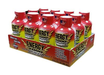 Berry Energy 2000 Drink Shots 2oz: $10.00