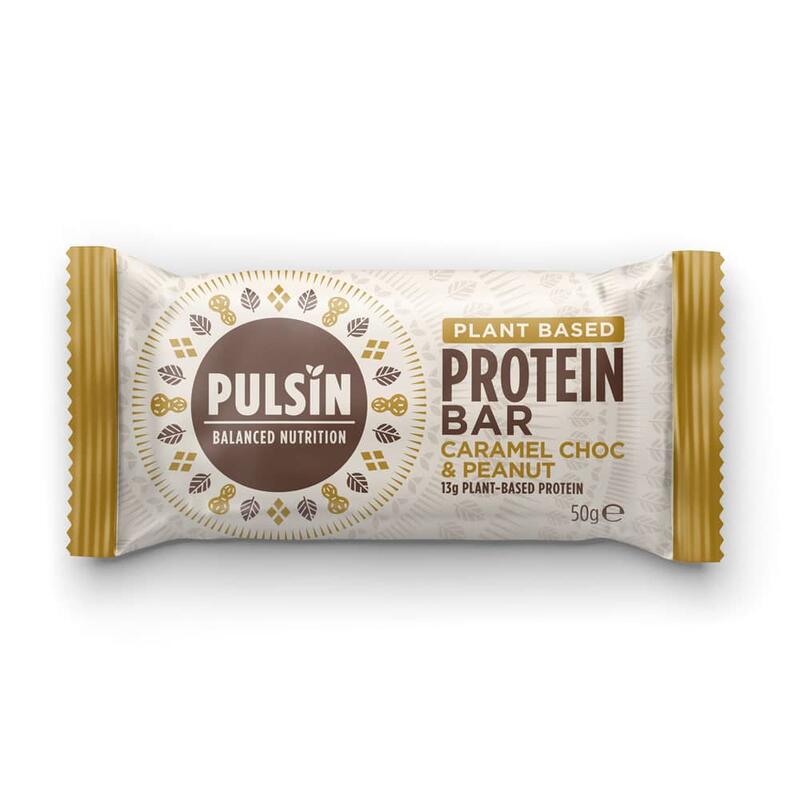 Pulsin Protein Bar Caramel Choc & Peanut 50g