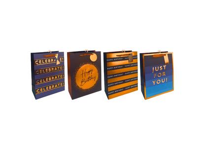 Paper Bag Just For You Blues Jumbo Assorted 1 count