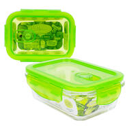 Green Glass Food Container Rectangular 12oz: $10.00