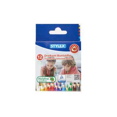 Stylex Triangular Coloured Pencils 12 ct: $5.99