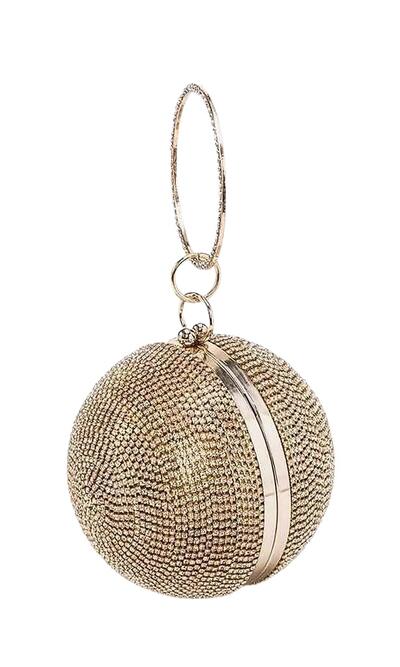 Rhinestone/Pearl Disco Ball Clutch