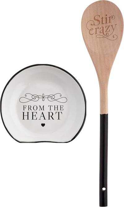 Wooden/Ceramic Spoon Rest Assorted