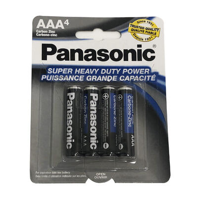 Panasonic AAA Batteries 4pc: $5.50