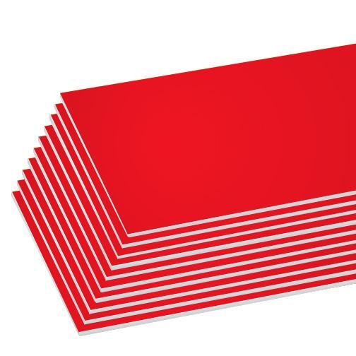 Bazic 20 inch X 30 inch Red Foam Board Case
