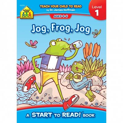 School Zone Jog Frog Jog Start To Read Book Level 1  Ages 4- 6 Rhymin: $8.00