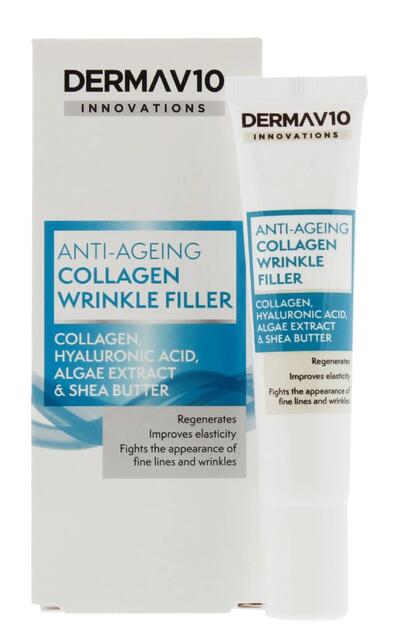 Derma V10 Innovations Anti-Ageing Collagen Wrinkle Filler 15ml: $8.00