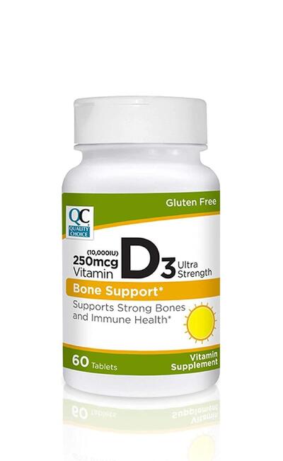 Quality Choice Vitamin D3 Bone Support 60ct: $17.00