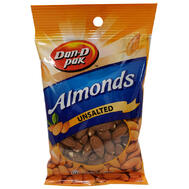 Dan.D Pak Unsalted Almonds 3oz: $6.00