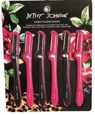 Betsey Johnson 6 Piece Folding Razors: $0.00